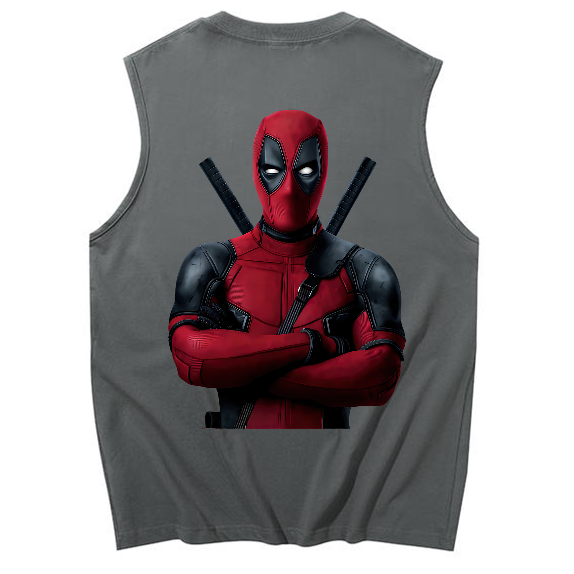 （画像用） Deadpool デッドプール コットン100％タンクトップ（背面プリント）